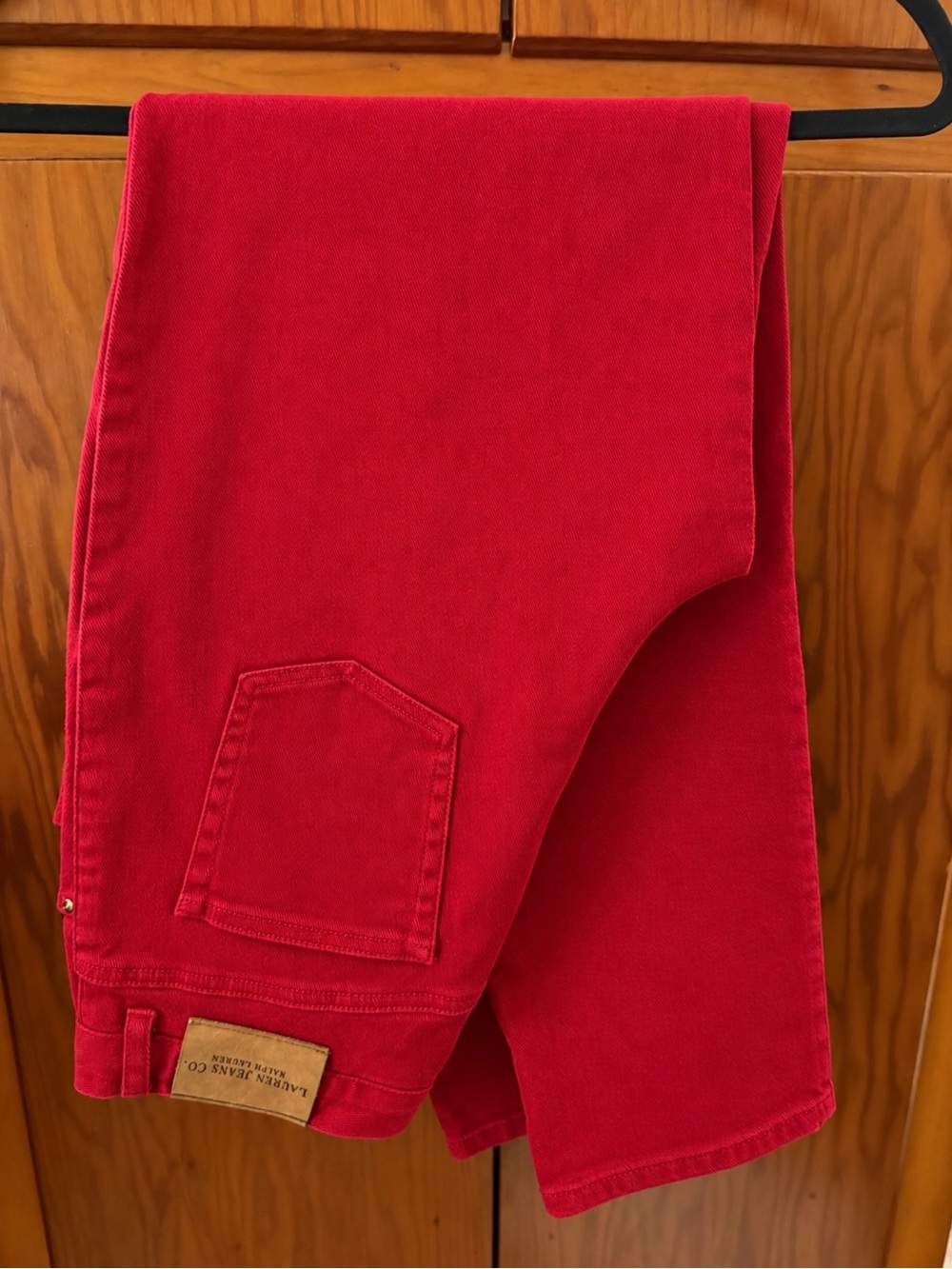 Lauren Jeans Co Ralph Lauren Red Denim Jeans Gold Hardware
